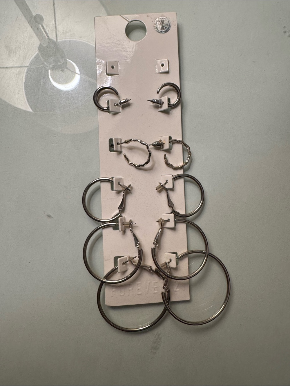 Forever 21 Silver-Tone Hoop Earring Set - Multi Size